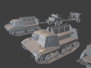 komplet t20plus zis3 wozek tanks 3D 프린트 모델