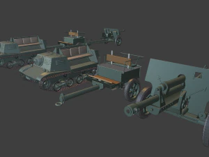 komplet t20plus zis3 wozek tanks 3D Print Model