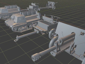 komplet t20plus zis3 wozek tanks 3D Print Model