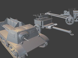 komplet t20plus zis3 wozek tanks 3D Print Model