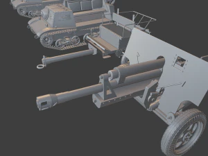 komplet t20plus zis3 wozek tanks 3D Print Model