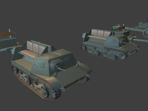 komplet t20plus zis3 wozek tanks 3D Print Model