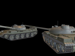 t-62 tanks 3Dプリントモデル