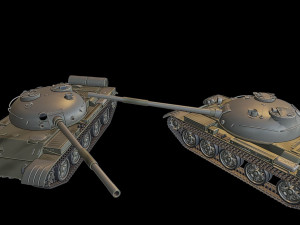 t-62 tanks 3Dプリントモデル