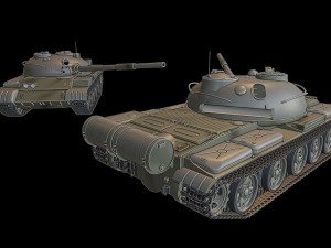t-62 tanks 3Dプリントモデル