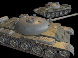 t-62 tanks 3Dプリントモデル