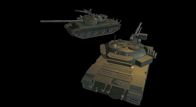 t-62m tanks 3D Print Model .c4d .max .obj .3ds .fbx .stl .blend