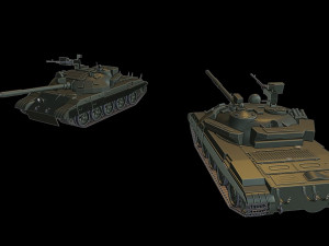 t-62m tanks Modelo de Impressão 3D
