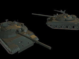 t-62m tanks Modelo de Impressão 3D