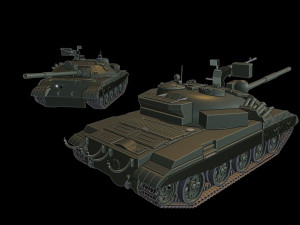 t-62m tanks Modelo de Impressão 3D