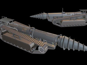 tangki bur Model Cetak 3D