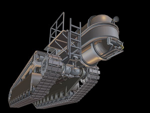 bur tanks Model do druku 3D