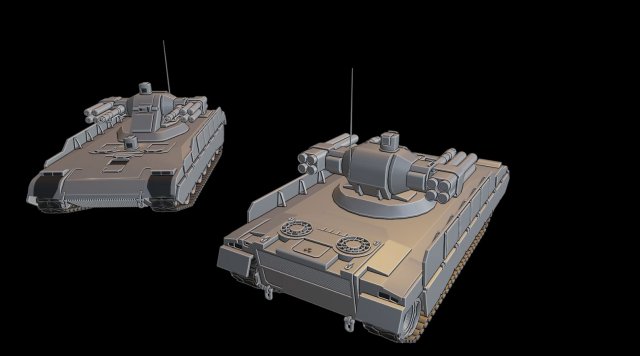 combat support vehicle tanks Model do druku 3D .c4d .max .obj .3ds .fbx .stl .blend 