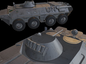 btr80 tanks 3D 프린트 모델