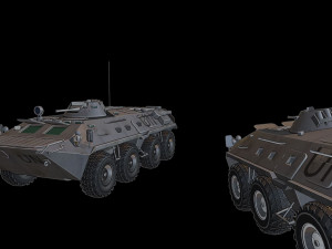btr80 tanks 3D 프린트 모델