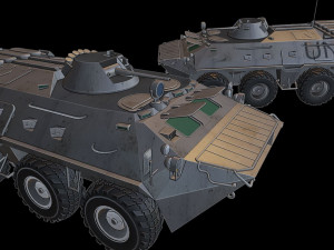 btr80 tanks 3D 프린트 모델