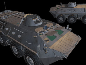 btr80 tanks 3D 프린트 모델