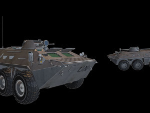 btr80 tanks 3D 프린트 모델