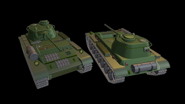 a-44 tanks 3D Druckmodell .c4d .max .obj .3ds .fbx .stl .blend