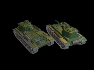 a-44 tanks 3D Druckmodell