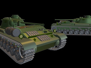 a-44 tanks 3D Druckmodell