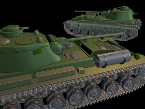 a-44 tanks 3D Druckmodell