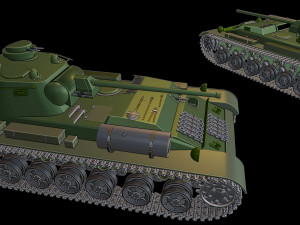 a-44 tanks 3D Druckmodell