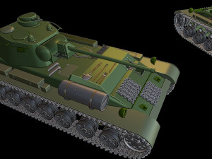 a-44 tanks 3D Druckmodell