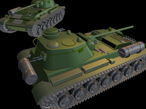 a-44 tanks 3D Druckmodell