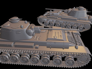 a-44 tanks 3D Druckmodell