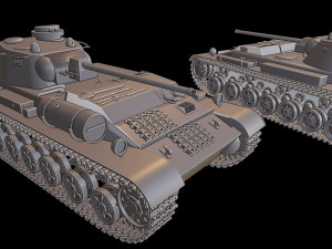 a-44 tanks 3D Druckmodell