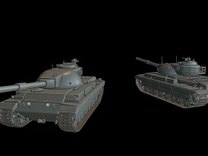 tank penakluk Model Cetak 3D