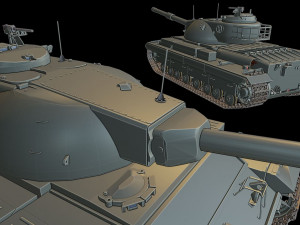 conqueror tanks 3D Baskı Modeli