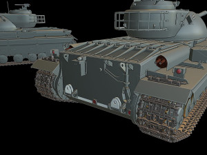 conqueror tanks 3D Baskı Modeli