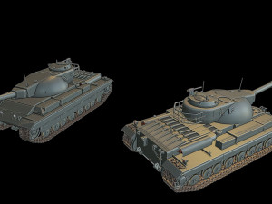 conqueror tanks 3D Baskı Modeli