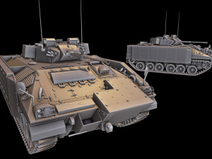 mcv-80 warrior 3 tanks 3D Print Model