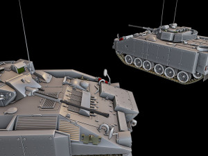 mcv-80 warrior 3 tanks 3D 프린트 모델