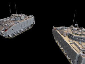 mcv-80 warrior 3 tanks 3D 프린트 모델