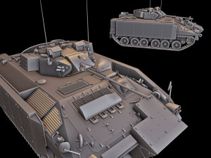 mcv-80 warrior 3 tanks 3D 프린트 모델