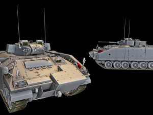 mcv-80 warrior 3 tanks 3D 프린트 모델