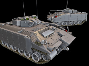 mcv-80 warrior 3 tanks 3D 프린트 모델