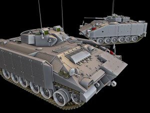mcv-80 warrior 3 tanks 3D Print Model