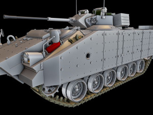 mcv-80 warrior 3 tanks 3D 프린트 모델
