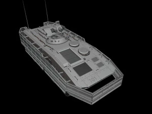 btr 5 shturm 1 tank Model Cetak 3D