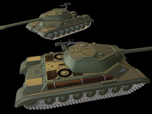 is-4 tanks 3Dプリントモデル
