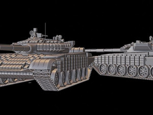t-72b tanks 3D-Druckmodell