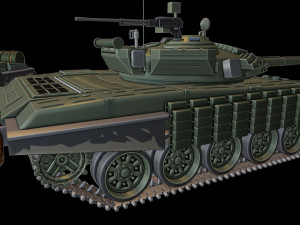 t-72b tanks 3D-Druckmodell