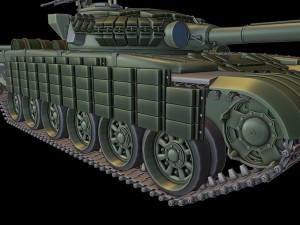 t-72b tanks 3D-Druckmodell