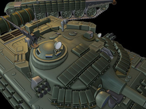 t-72b tanks 3D-Druckmodell