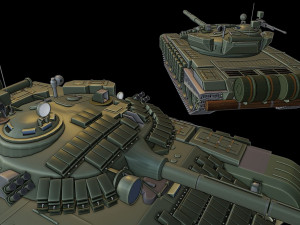 t-72b tanks 3D-Druckmodell
